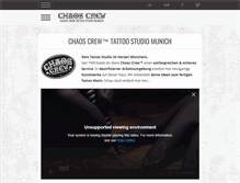 Tablet Screenshot of chaoscrewtattoo.com
